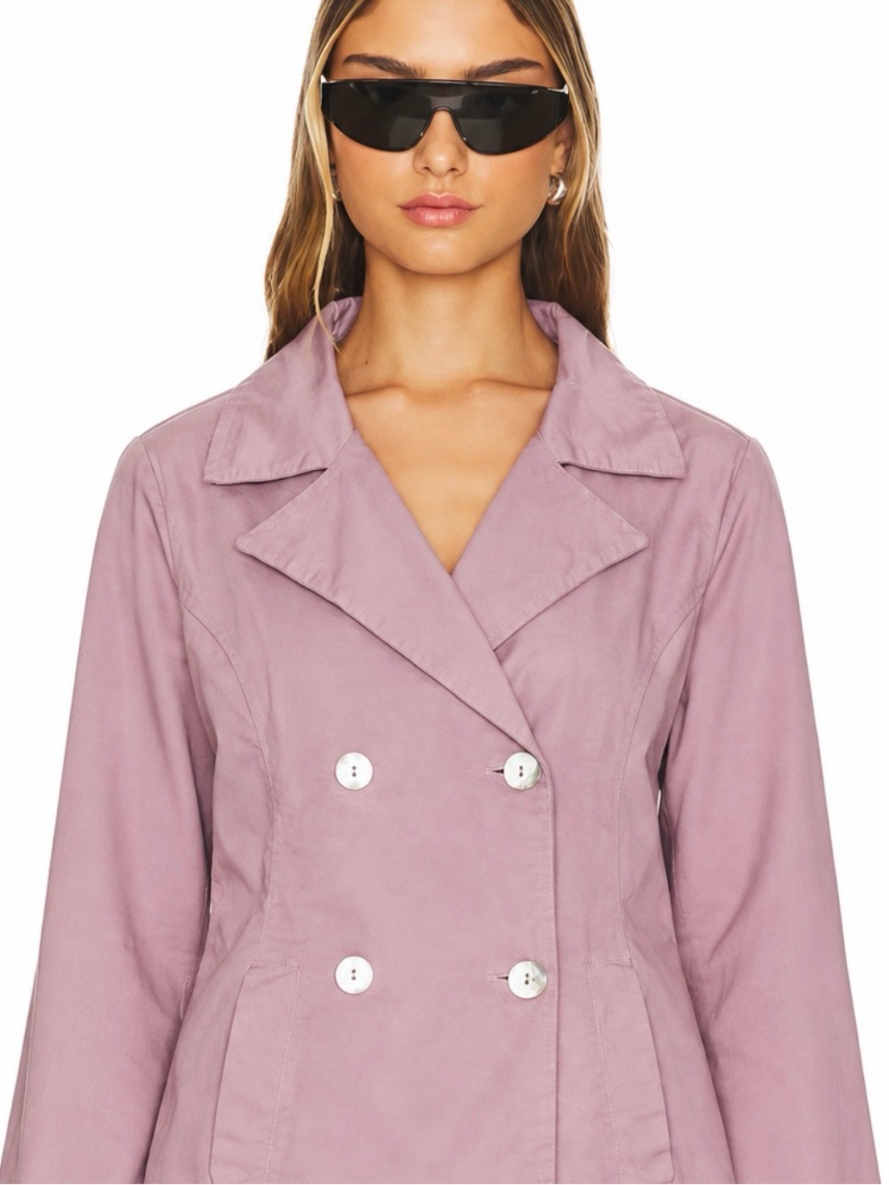 Bryn Walker Women's Pink Double-Breasted Jacket Size Small